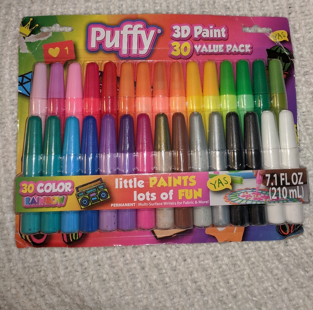 NEW! Puffy 3D Paints (30ct)